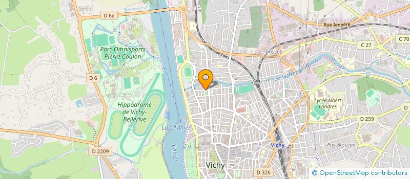 localisation de l'entreprise MONSIEUR SYLVAIN CUCHERAT  VICHY