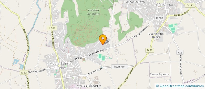 localisation de l'entreprise MONSIEUR SYLVAIN CUZIN  MOURS-SAINT-EUSEBE