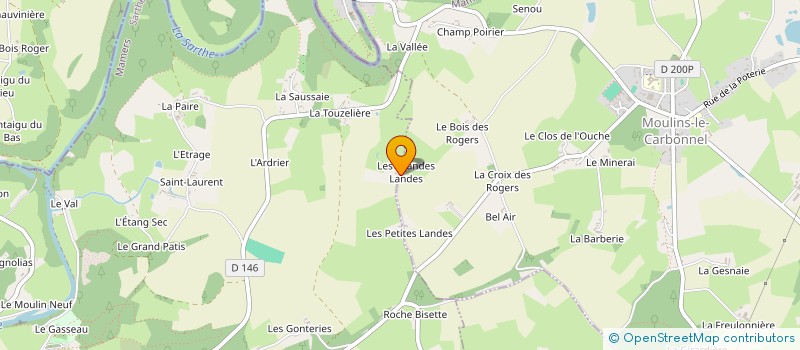 localisation de l'entreprise MONSIEUR SYLVAIN DAMOISEAU à SAINT-LEONARD-DES-BOIS