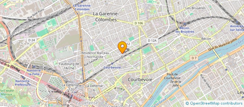 localisation de l'entreprise MONSIEUR SYLVAIN DANCER à COURBEVOIE