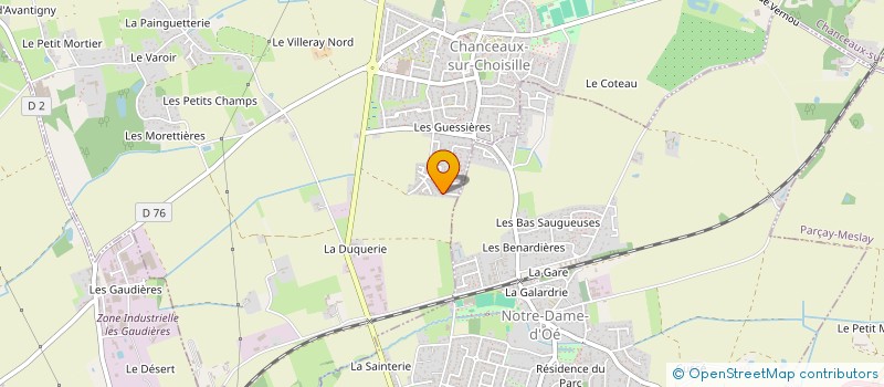 localisation de l'entreprise MONSIEUR SYLVAIN DARTIGUELONGUE  CHANCEAUX-SUR-CHOISILLE