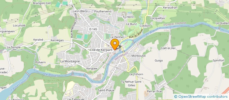 localisation de l'entreprise MONSIEUR SYLVAIN DAUGUET  INZINZAC LOCHRIST