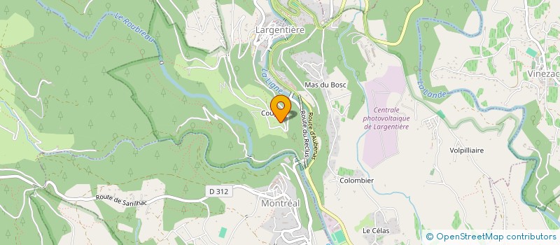localisation de l'entreprise MONSIEUR SYLVAIN DAVY à LARGENTIERE