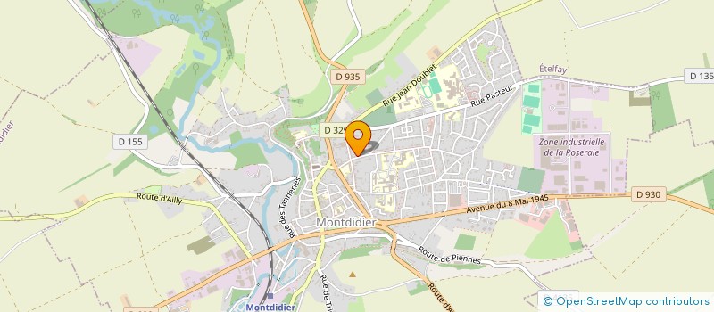 localisation de l'entreprise MONSIEUR SYLVAIN DE LE VALLEE  MONTDIDIER