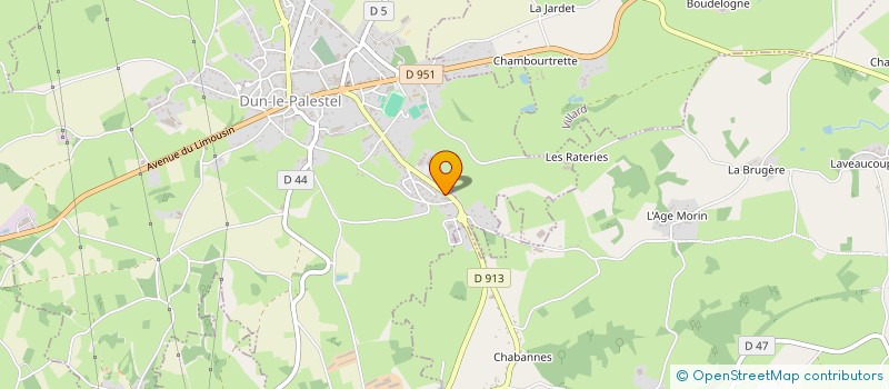 localisation de l'entreprise MONSIEUR SYLVAIN DEBROSSE à DUN-LE-PALESTEL