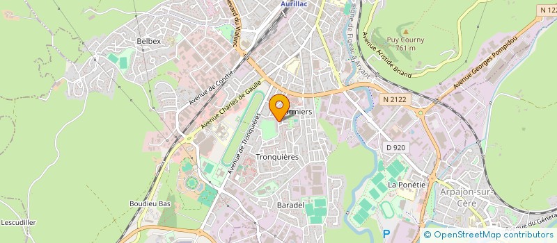 localisation de l'entreprise MONSIEUR SYLVAIN DECROIX à AURILLAC