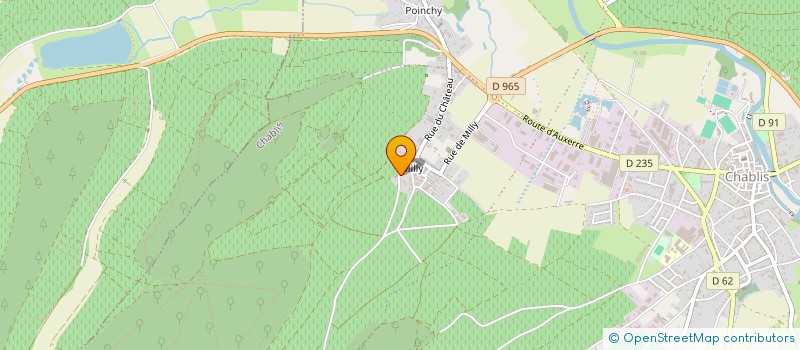 localisation de l'entreprise MONSIEUR SYLVAIN DEFAIX  CHABLIS