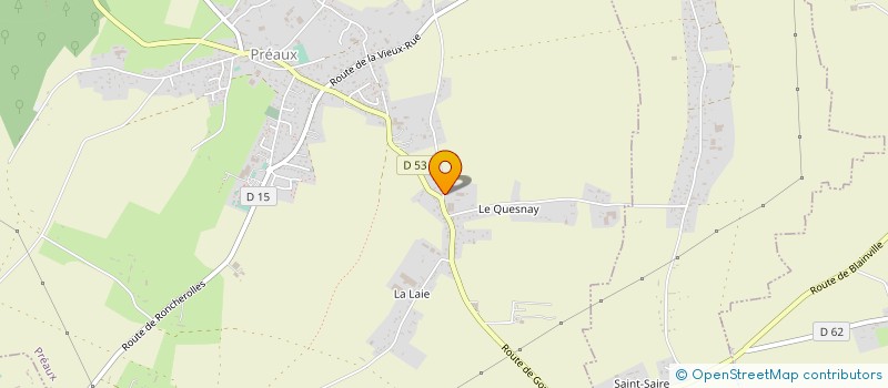 localisation de l'entreprise MONSIEUR SYLVAIN DELAHAYE  PREAUX