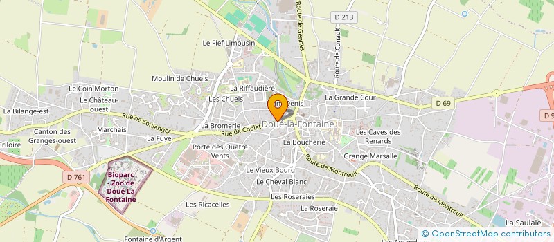 localisation de l'entreprise MONSIEUR SYLVAIN DELAPRE  DOUE-EN-ANJOU