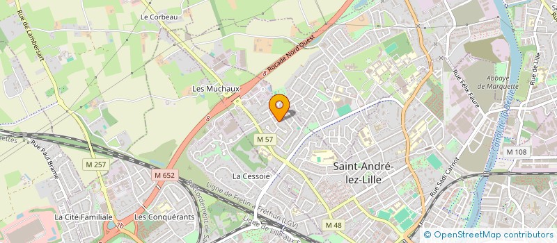 localisation de l'entreprise MONSIEUR SYLVAIN DELECOUR  SAINT-ANDRE-LEZ-LILLE