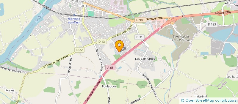 localisation de l'entreprise MONSIEUR SYLVAIN DELISLE  MARSSAC-SUR-TARN