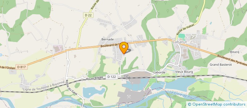 localisation de l'entreprise MONSIEUR SYLVAIN DELMEIRE  LABATUT