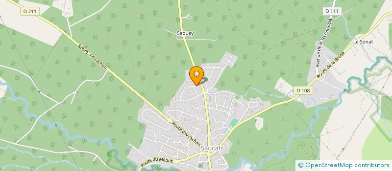 localisation de l'entreprise MONSIEUR SYLVAIN DELTEIL  SAUCATS