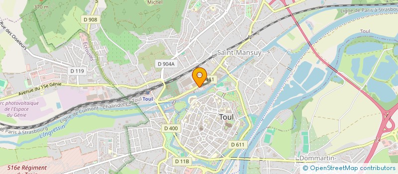 localisation de l'entreprise MONSIEUR SYLVAIN DEMET  TOUL