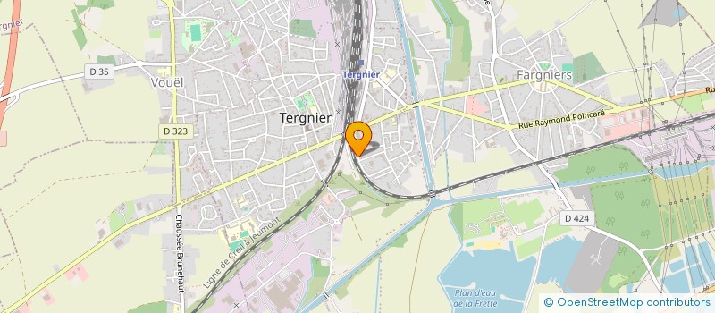 localisation de l'entreprise MONSIEUR SYLVAIN DENELLE à TERGNIER