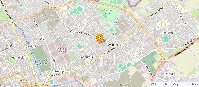localisation de l'entreprise MONSIEUR SYLVAIN DERAED à WATTRELOS