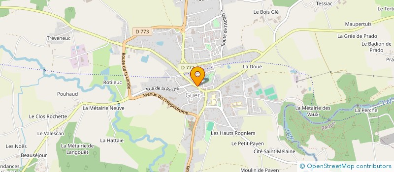 localisation de l'entreprise MONSIEUR SYLVAIN DETAIN  GUER