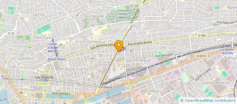 localisation de l'entreprise MONSIEUR SYLVAIN DEVAUX  LE HAVRE