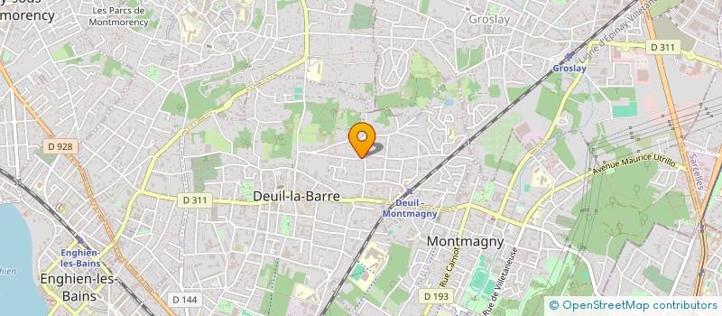 localisation de l'entreprise MONSIEUR SYLVAIN DEVAUX  DEUIL-LA-BARRE