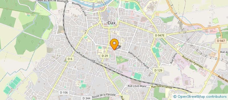 localisation de l'entreprise MONSIEUR SYLVAIN DEYRIS à DAX