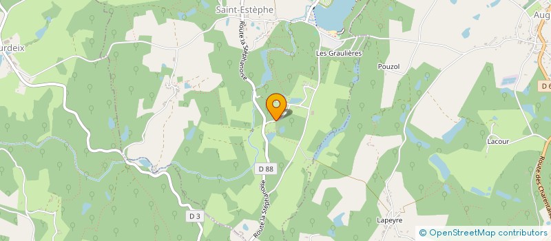 localisation de l'entreprise MONSIEUR SYLVAIN DIONNEAU  ST BARTHELEMY DE BUSSIERE