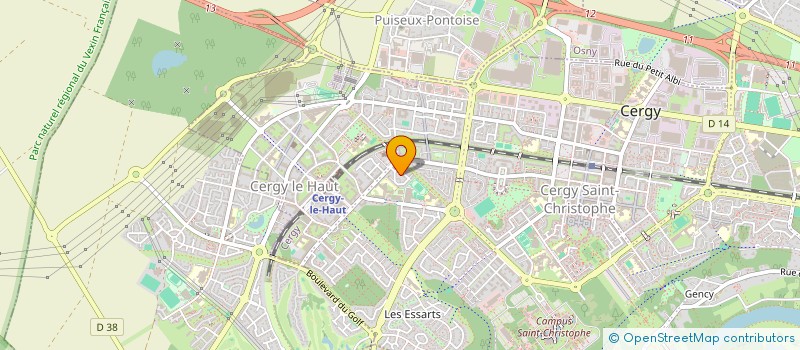 localisation de l'entreprise MONSIEUR SYLVAIN DIRAN  CERGY