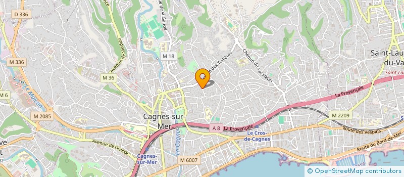 localisation de l'entreprise MONSIEUR SYLVAIN DOBBELAERE à CAGNES-SUR-MER