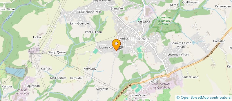 localisation de l'entreprise MONSIEUR SYLVAIN DORVAL  ERGUE-GABERIC