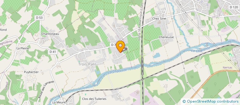 localisation de l'entreprise MONSIEUR SYLVAIN DOUMEAU à TROIS-PALIS