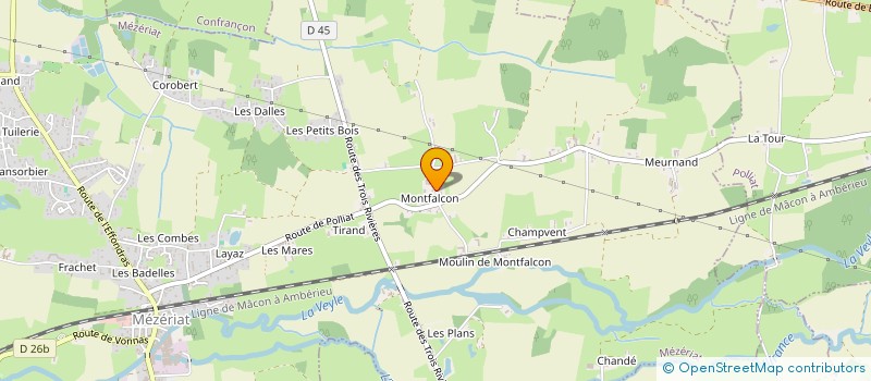 localisation de l'entreprise MONSIEUR SYLVAIN DRUGUET  MEZERIAT