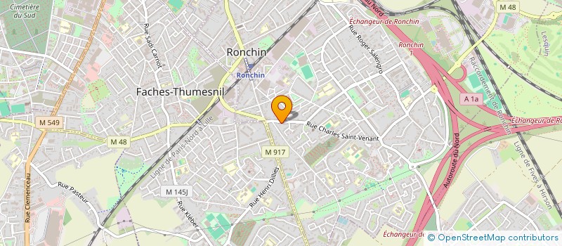 localisation de l'entreprise MONSIEUR SYLVAIN DUBOILE  RONCHIN