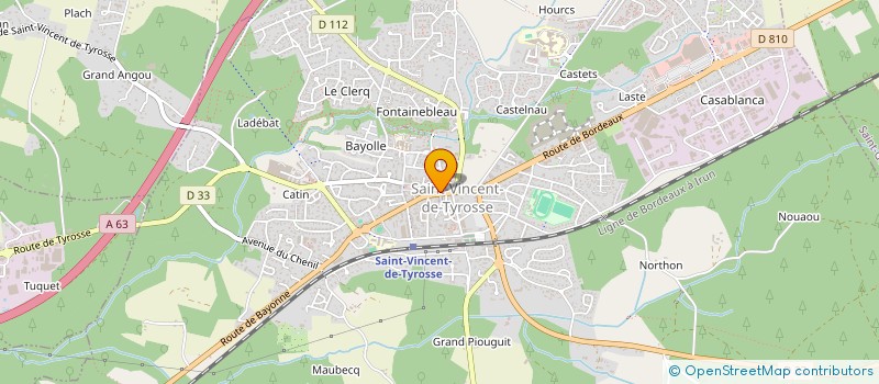 localisation de l'entreprise MONSIEUR SYLVAIN DUBOIS  SAINT-VINCENT-DE-TYROSSE