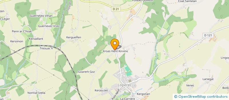 localisation de l'entreprise MONSIEUR SYLVAIN DUBOIS  LOPEREC