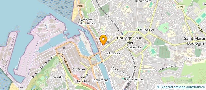 localisation de l'entreprise MONSIEUR SYLVAIN DUBOIS à BOULOGNE-SUR-MER