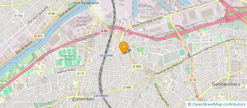 localisation de l'entreprise MONSIEUR SYLVAIN DUBOIS  COLOMBES