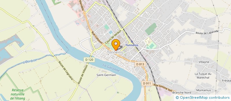 localisation de l'entreprise MONSIEUR SYLVAIN DUBOT  TONNEINS