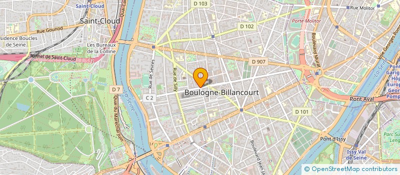 localisation de l'entreprise MONSIEUR SYLVAIN DUCROUX à BOULOGNE-BILLANCOURT