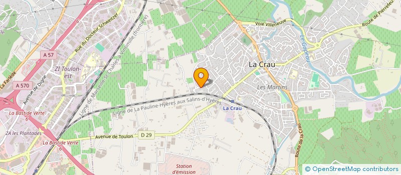 localisation de l'entreprise MONSIEUR SYLVAIN DUGUET  LA CRAU