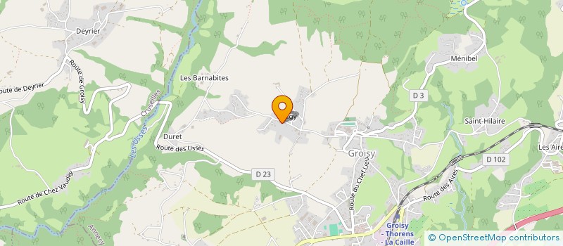 localisation de l'entreprise MONSIEUR SYLVAIN DUMAS  GROISY