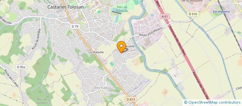 localisation de l'entreprise MONSIEUR SYLVAIN DUMAS  PECHABOU