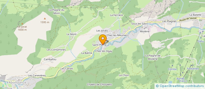 localisation de l'entreprise MONSIEUR SYLVAIN DUMENIL  ABONDANCE