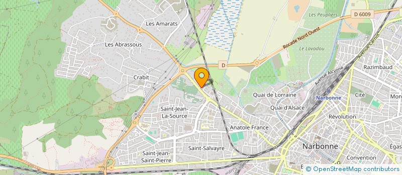 localisation de l'entreprise MONSIEUR SYLVAIN DURAND  NARBONNE