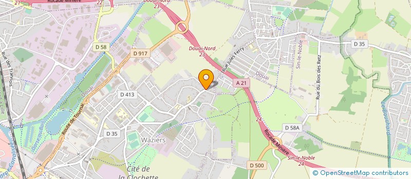 localisation de l'entreprise MONSIEUR SYLVAIN DUVAUCHELLE à WAZIERS