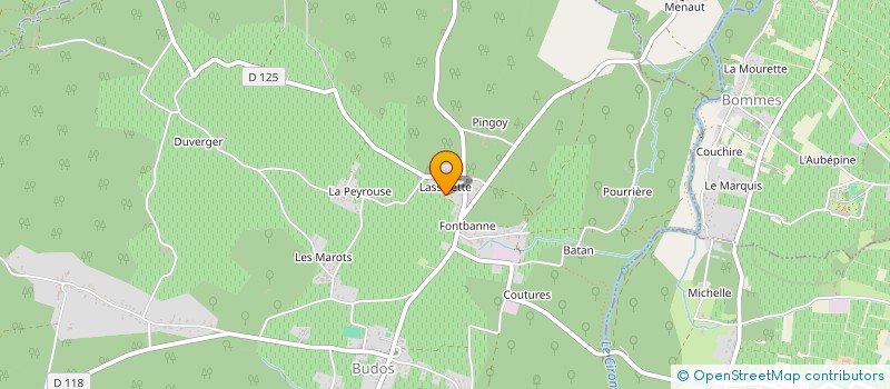 localisation de l'entreprise MONSIEUR SYLVAIN EGRETAUD  BUDOS