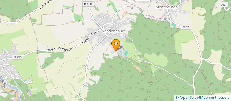 localisation de l'entreprise MONSIEUR SYLVAIN FACCHINI  VANDONCOURT