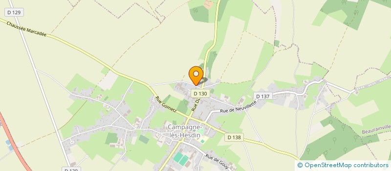 localisation de l'entreprise MONSIEUR SYLVAIN FAUQUET  CAMPAGNE-LES-HESDIN