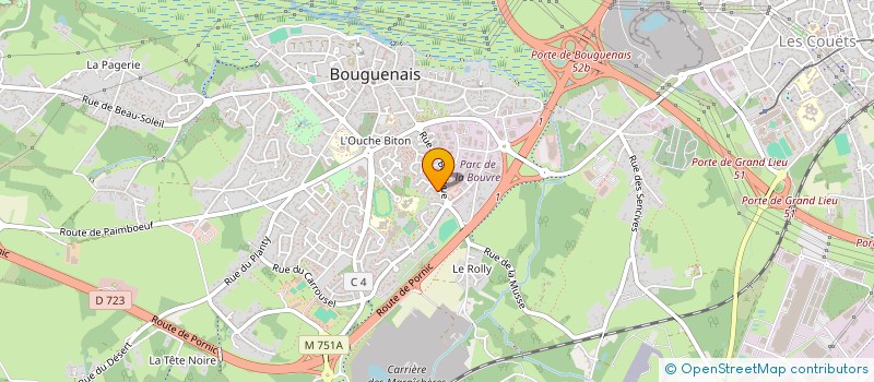 localisation de l'entreprise MONSIEUR SYLVAIN FAVREAU  BOUGUENAIS