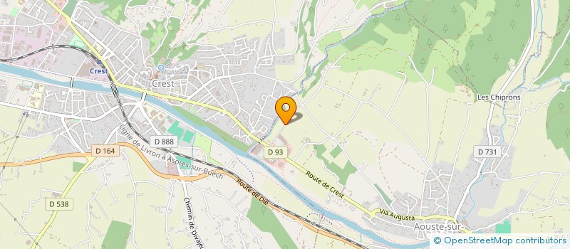 localisation de l'entreprise MONSIEUR SYLVAIN FAYOL  CREST