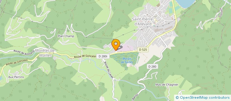 localisation de l'entreprise MONSIEUR SYLVAIN FERRARI  CRETS EN BELLEDONNE