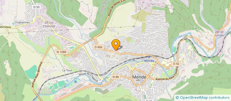 localisation de l'entreprise MONSIEUR SYLVAIN FERRAZ à MENDE